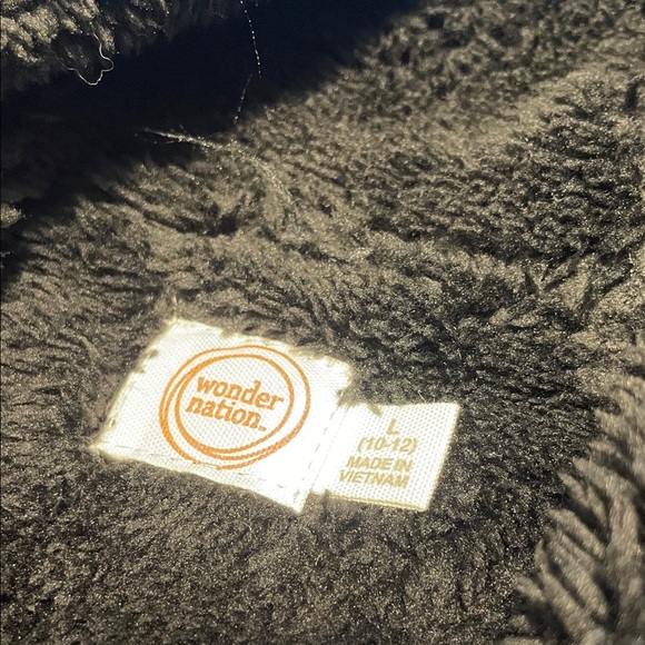 Wonder Nation Black Zip-Up Hoodie - Picture 2 of 7